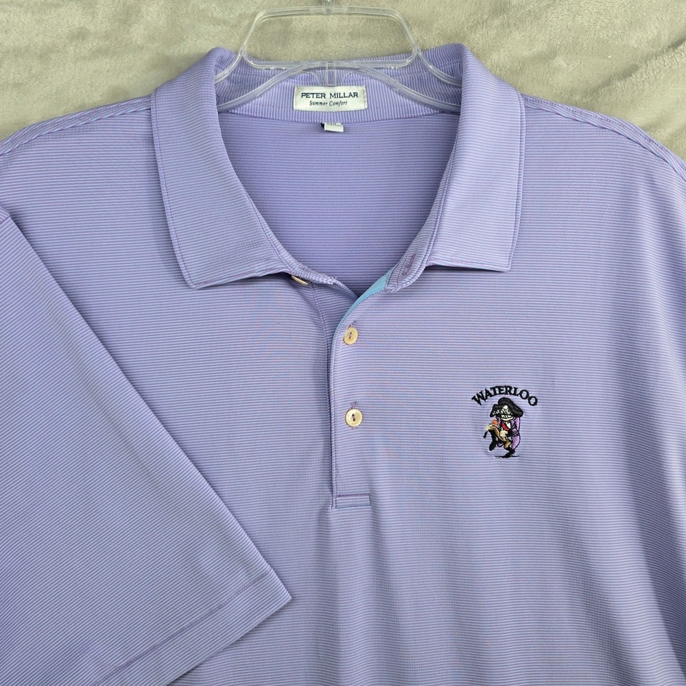 AUSTIN COUNTRY CLUB Peter Millar Summer Comfort Golf Polo Shirt Men XXL Waterloo